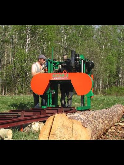 Пилорама дизельная Триумф (700) Дизель -Ленточная пилорама Алтай-3(700) с дизельным двигателем