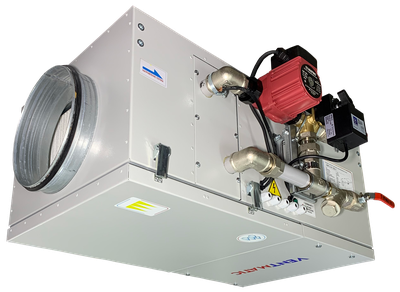 КОМПАКТНАЯ ПРИТОЧНАЯ УСТАНОВКА 1000 м3/ч ВОДЯНОЙ НАГРЕВ, 1 фаза 230В (модель VMPU-W-1000-1)