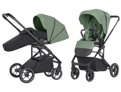 Коляска прогулочная Carrello Alfa CRL-5508 Sea Green 2024 (накидка черная)