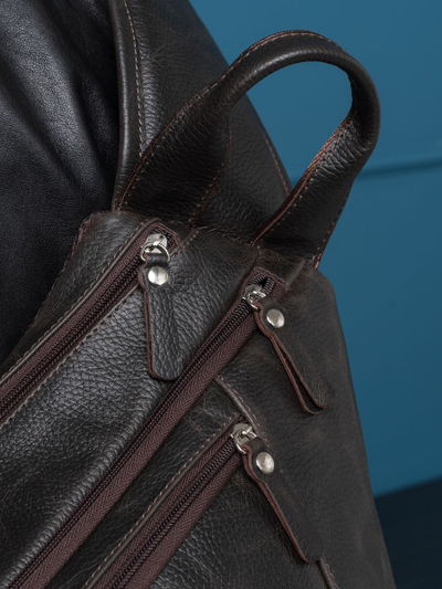 Кожаный рюкзак Mongardino brown (арт. 3100-04)