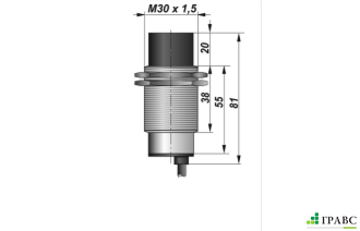 Индуктивный взрывозащищенный датчик SNI 27-15-D резьба М30х1,5