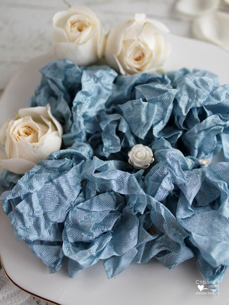 Шебби-лента Французский голубой (Россия), 2 метра