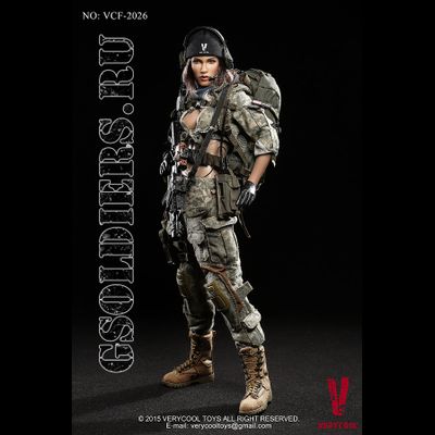 Коллекционная фигурка 1/6 ACU Camo Female Shooter VCF-2026 - VeryCool