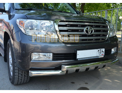 Защита переднего бампера (G) 5 «зубьев» d76 для Toyota Land Cruiser 200 (2007-2012)