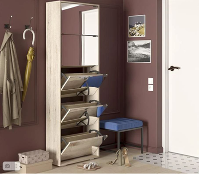 Ави Тумба для обуви (ШхГхВ), мм  610х260х1860 дуб бонифаций