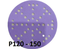 СМиТ CERAMIC Violet шлифовальный диск на липучке; диаметр 150 мм / P120 — 49 отверстий арт. АС73409
