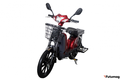 Электромопед GreenCamel Тайфун 17 (48V 12Ah 350W) быстросъем Красный