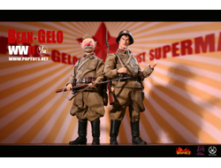 Красноармеец-рабочий Кайл - Коллекционная ФИГУРКА 1/12 Bean Gelo Series The working class soldier Kyle (BGS017) - POPTOYS