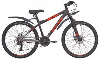 Горный велосипед RUSH HOUR XS 650 DISC ST черно-красный, рама 16