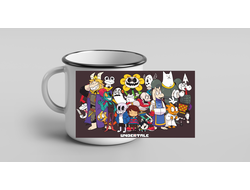 Кружка металлическая эмалированная Андертейл, Undertale №7