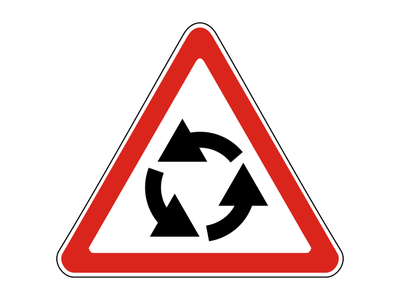 Знак дорожный 1.7 Пересечение с круговым движением