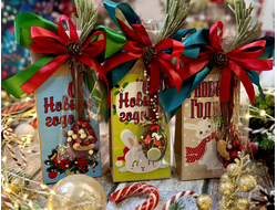 Ароматный чай 50 грамм и шоколадная ложка