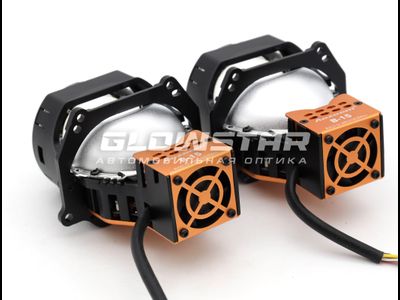 Билед модули Aozoom B-15 2024 (прямоугольные) 3.0 дюйма, 2 чипа, 5500K, 12V, 61W/77W, крепление 3R (комплект, 2шт)