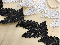 КРУЖЕВНАЯ ЛЕНТА, 9.3 СМ. АРТ. К-00033, 1 МЕТР. ЦВЕТ: Черный