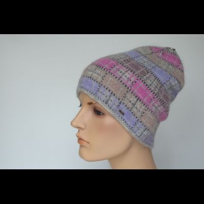 Шапка в клетку разноцветная Vizio Италия 1038 CY