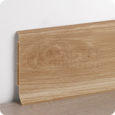 Плинтус Vilo Linela из ПВХ 405 Дуб Мельбурн с мягким краем 16х80х2000 мм.