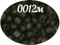 Бисер Zlatka 8/0 10гр цвет № 0012М черный прозрачный матовый