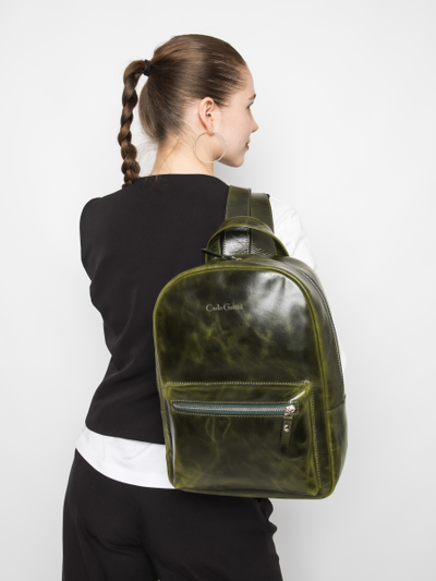 Женский кожаный рюкзак Albiate dark green (арт. 
3103-11)