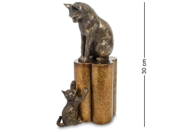 Модель № WS-883: Статуэтка «Кошка с котенком - воспитание»