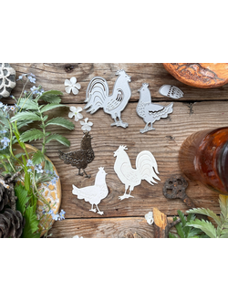 Набор ножей для вырубки "Курочка по зёрнышку"
