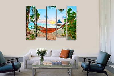 Модульная картина "Райское наслаждение"