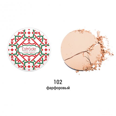Estrade "Voile naturel" Poudre Пудра "Вуаль натюрель" l Эстрада. Тон 102 Фарфоровый