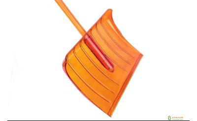 ЛОПАТА СНЕГОВАЯ ИЗ ПОЛИКАРБОНАТА 515*375 №2 ЦВЕТНАЯ D-36ММ