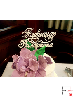 Топпер на свадебный торт