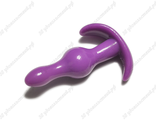 Силиконовая анальная пробка для ношения Bubble (8,5x2,5см) фиолетовый