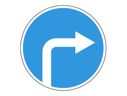 Знак дорожный 4.1.2 Движение направо