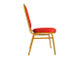 Банкетный стул Квадро 20мм – золотой, красная корона