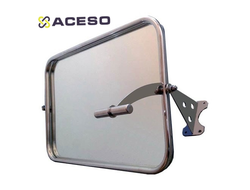 Зеркало поворотное для инвалидов антивандальное с ручкой 600*400 мм