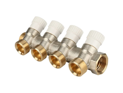 Коллектор STOUT распределительный 3/4", 4 отвода 3/4"ЕК (Арт. SMB 6851 343404)