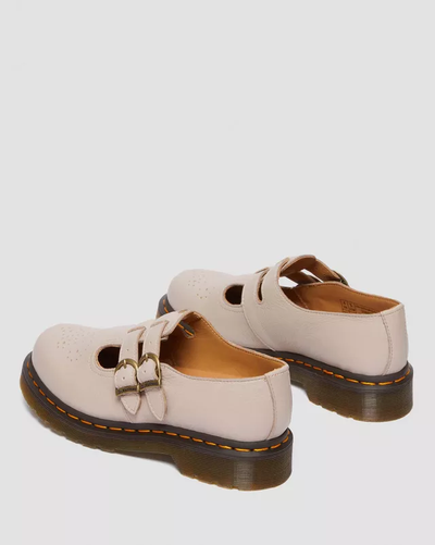 Dr Martens 8065 Virginia Leather Mary Jane Vintage Taupe Virginia