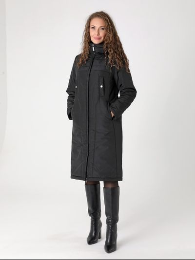 Пальто 24401 черный ЗИМА