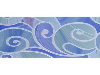 Arabeski blue decor 01 25x60