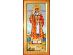 Дионисий (Денис), Святитель, архиепископ Суздальский. Рукописная мерная икона.