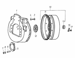 Картер маховика Д3900 В37134621