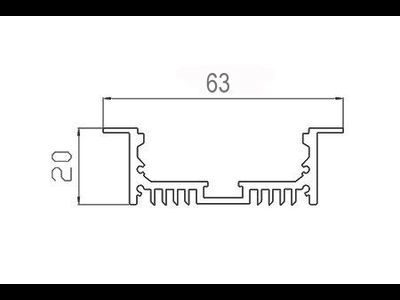 Алюминиевый профиль 4L-6320-V ANOD