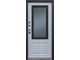 Стальная дверь «АЛЯСКА с окном и лазерной резкой» с терморазрывом