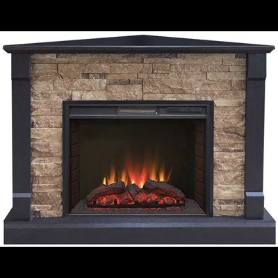 Угловой электрокамин Моника BL M4 с очагом Sparta 25.5 LED