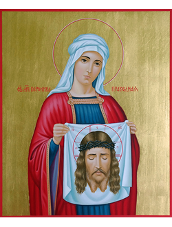 Вероника Праведная. Рукописная икона.