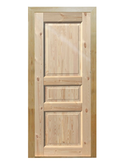 Дверь Модерн-3 фигурная Сосна Размер (с коробкой): 2,05м*85см