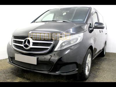 Защита радиатора Mercedes-Benz V-Klass II 2014- black