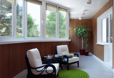 Остекление балкона алюминий (теплый)