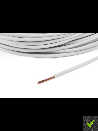 ПВАМ 1,0мм (белый) провод автомобильный маслобензостойкий