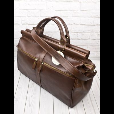 Кожаный саквояж Veano Premium brown (арт. 4004-53)