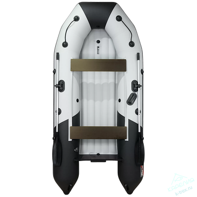 Лодка ПВХ Мастер Лодок Таймень NX3200НДНД "Комби" Св.Серый / Черный