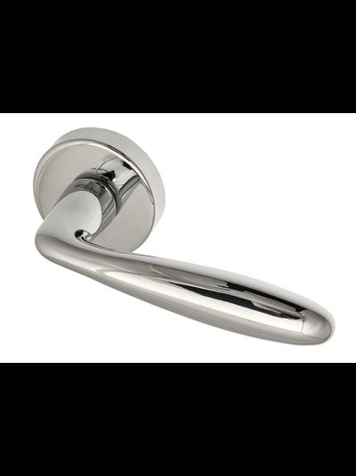 Дверная ручка на круглом основании Fratelli Cattini "DROP" 7-CR полированный хром