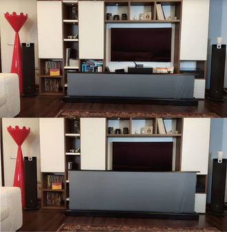 ALR экран VividStorm S PRO 100 дюймов напольный моторизованный для УКФ проектора